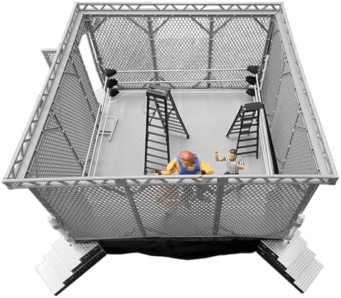 Figures Toy Company Steel Cage Playset Wrestling Rings