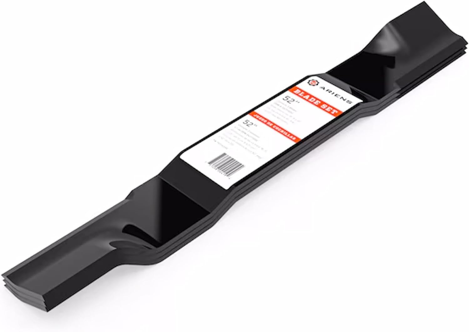 Ariens 3 Pack Alloy Steel 18-Inch Replacement Mower Blades for 52-Inch Deck RIDGELINE and APEX Models, for Enhanced Cutting Efficiency