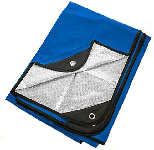 Arcturus Insulated Tarp, Reusable Heavy Duty Thermal Survival Blanket – 60x82in, Reflects 90% Body Heat, Waterproof, Windproof, 3-Layer Design, Reinforced Grommets, Olive Green | Reflective Mylar, Waterproof & Windproof, Reinforced Grommets for Tarp Setu…
