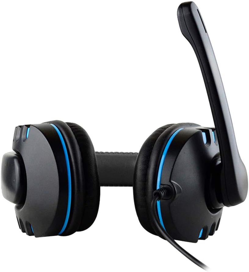 HHmei New Gaming Headset Voice Control Wired HI-FI Sound Quality for PS4 Black - PS4 Wired Headset Headset