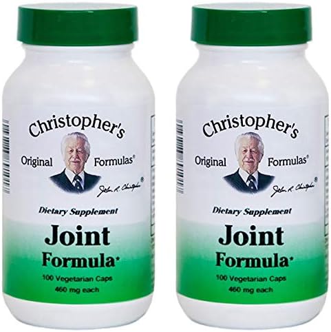 Christopher's Original Formulas Joint Formula – 100 Vegetarian Capsules – Synergistic Herbal Blend for Joint Support – Made in the USA - Pack