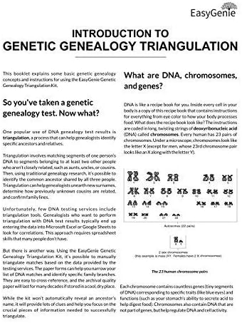DNA Triangulation Kit for Genealogy | Match & Ancestor Forms
