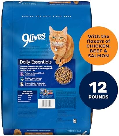 9Lives Daily Essentials Dry Cat Food, 20 Pound Bag