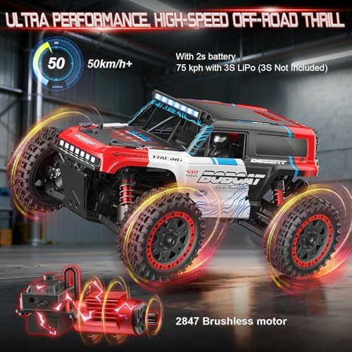 1/16 Brushless RC Car S912Pro, Electric 4WD High Speed RC Car, 2.4G Remote Control RC Truck