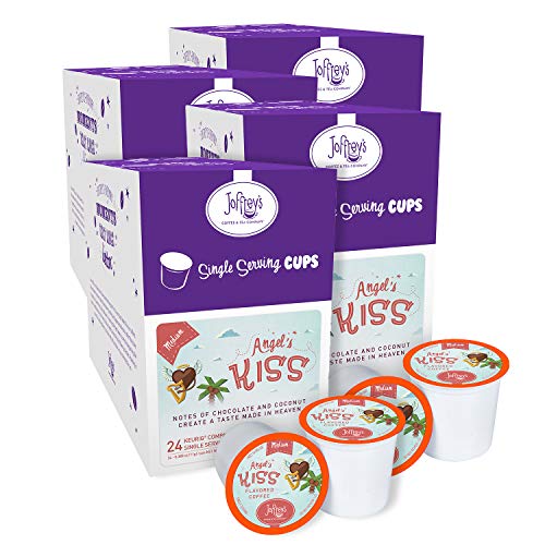 Joffrey's Coffee - Angel's Kiss, Flavored Coffee, Artisan Medium Roast, Arabica Coffee Beans, Chocolate & Coconut Cream Flavor