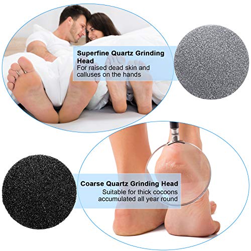 BBTO 20 Pcs Foot File Replacement Pads for Replacement Pads Portable Electric Vacuum Callus Remover Foot File for Exfoliation Cracked Heels Dead Skin