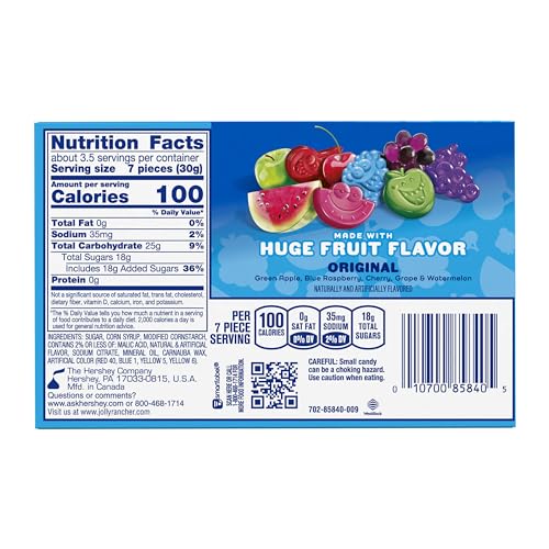JOLLY RANCHER Gummies Original Fruit Flavored Gummy Candy Box, 3.5 oz