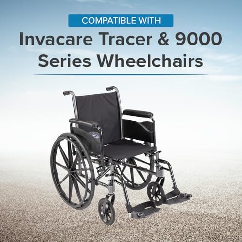 AlveyTech Full Length Clothing Guard for Invacare Tracer & 9000 Series Wheelchairs (Left) - Replacement Black 16" x6-1/2 Wheelchair Under Armrest