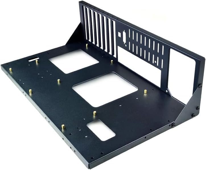 DIY Computer Case PC Frame Desktop Chassis Stackable Rack Stand Open Air case Supports ATX ITX MacroATX E-ATX X79 X99 Motherboard, can be Stacked up to 10 Layers