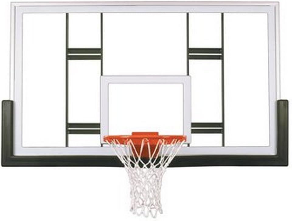 First Team FT239 Tempered Glass 42 X 72 in. Official Conversion Glass Backboard44; Saddle Brown