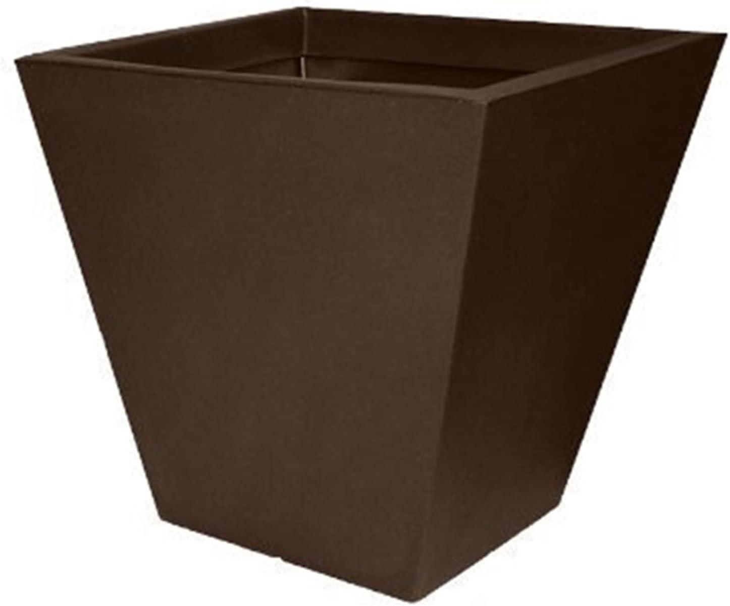 Tusco CT22BK Cosmo Square Planter, Black, 22-Inch