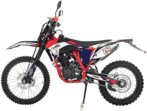 X-PRO Titan DLX 250cc Gas Dirt Bike Pit Bike Adult Bike,Big 21"/18" Wheels, Zongshen Engine! (Green)