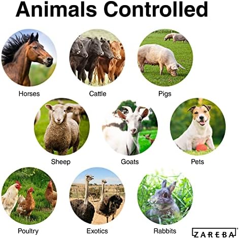 Zareba 25 Mile AC Powered Low Impedance Electric Fence Charger - Plug In Fence Charger - Contain Bulls, Cattle, Dogs, Exotics, Horses & More - Keep Predators Out - EAC25M-Z