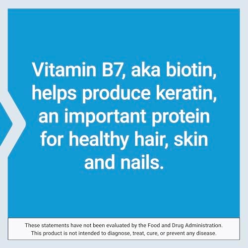 Life Extension Biotin 600 mcg Vitamin B7 Support Supplement for Beautiful Hair, Nails & Beyond – Gluten-Free, Non-GMO - 100 Capsules | Supports Hair