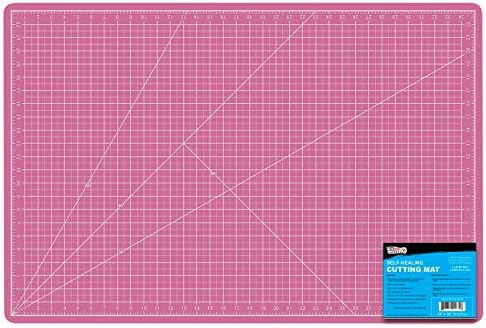 U.S. Art Supply 24" x 36" Self-Healing Cutting Mat 5-Ply - Double-Sided White/Blue Craft Mat, Non-Slip Cutting Mats for Crafts, Sewing, Quilting, Scrapbooking | Double-Sided White/Blue Craft Mat, Non-Slip Cutting Mats for Crafts, Sewing, Quilting, Scrapb…