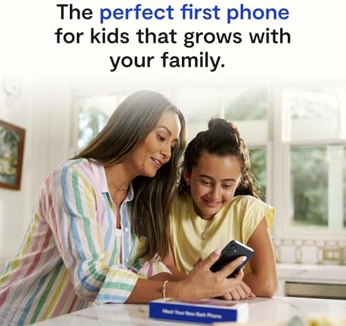 Bark Phone - Safest Phone for Kids & Teens - Monitor Texts, Social Media