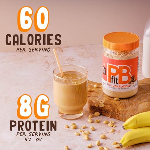 PBfit No Sugar Added Peanut Butter Powder 13 Oz, 8g Protein
