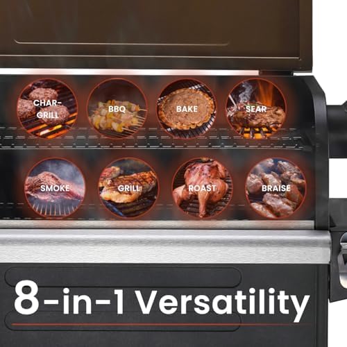 Z GRILLS 600D Wood Pellet BBQ Grill, 572 Sq In, PID 3.0
