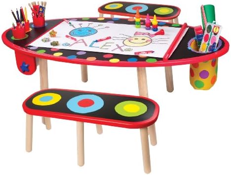 ALEX Toys Super Art Table with Paper Roll Kids Art Supplies