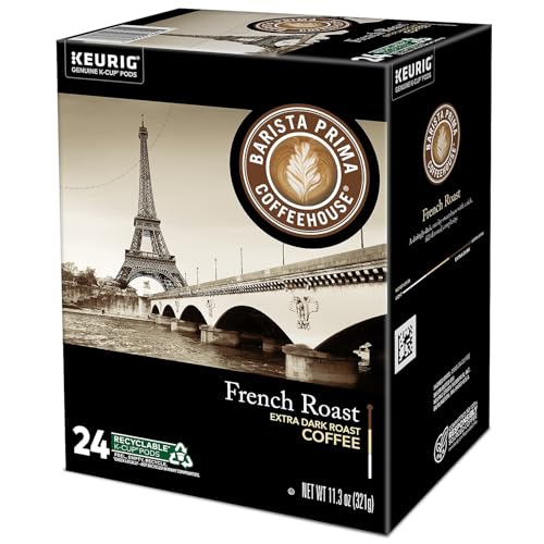 Barista Prima Coffeehouse 6611 French Roast K-Cups Coffee Pack, 24/box