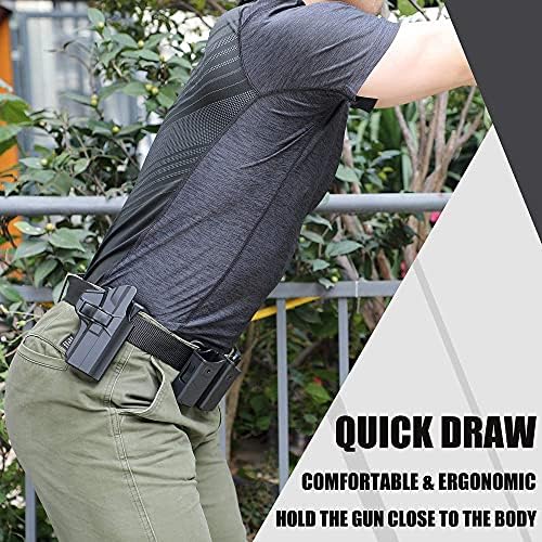 M P 2.0 9mm Holster for S&W M&P 9mm/.40 Full-Size, S&W M&P 2.0 9mm/40 Compact(Not for Shield), Belt Carry Gun Holster