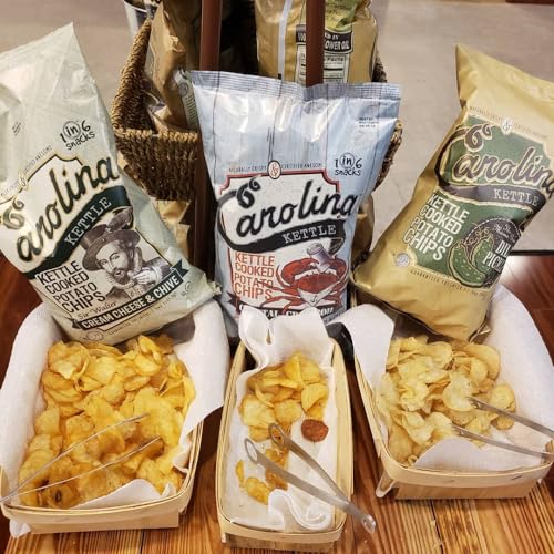 Carolina Kettle Chips | Kettle Cooked Potato Chips | Kosher - Gluten Free Chips Fit For Healthy School Snacks | With Irresistible Crunch and Bold
