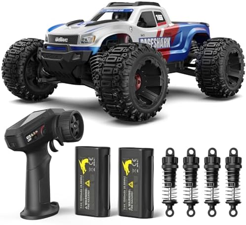 UDIRC Fast RC Cars for Adults, Upgradable 56 MPH, Heavy Duty RC Truck, 4X4 Off Road All Terrain 2.4Ghz RTR 1:16 Remote Control Car