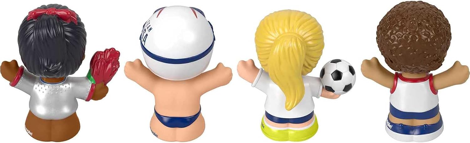 Little People Collector Team USA Classic Sports Special Edition Set for Adults & Fans, 4 Athlete Figures in Display Package