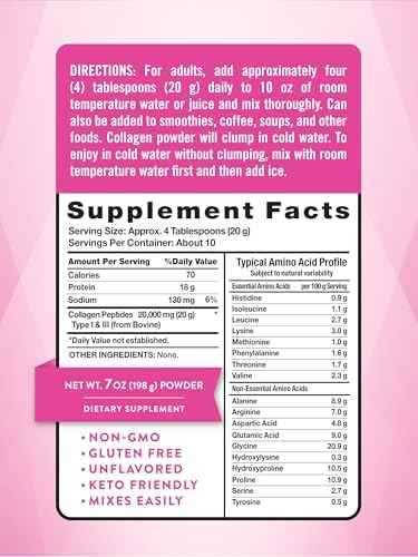 Nature's Truth Collagen Powder | 7 oz | Type I and III | Unflavored