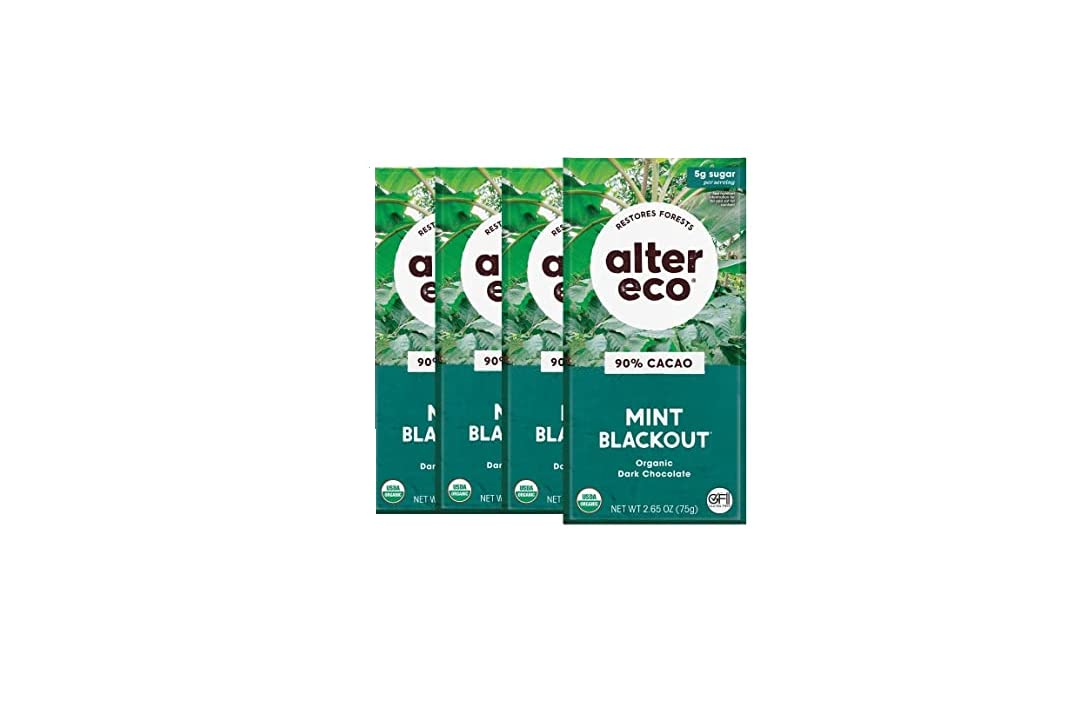 Alter Eco | Dark Chocolate Bars | Pure Dark Cocoa, Fair Trade, Organic, Non-GMO, Gluten Free (12-Pack Dark Sea Salt)
