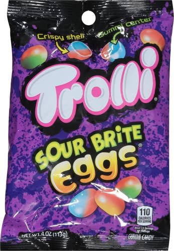 Trolli Sour Brite Eggs, Assorted 4.0 Ounce