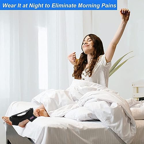 Plantar Fasciitis Night Splint Drop Foot Orthotic Brace, Adjustable Plantar Fasciitis Brace, Improved Dorsal for Effective Relief from Plantar Fasciitis, Achilles Tendonitis, Ankle Pain