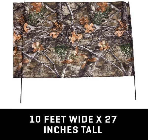 Allen Company Portable Ground Blind for Turkey and Deer Hunting - Outdoor Shooting Gear - Comes with Stakes for Easy Set Up - Realtree Edge Camo