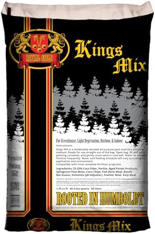Royal Gold Kings Mix Versatile All Purpose Growing Medium, 1.76 Cubic Foot - for Healthy Root Development