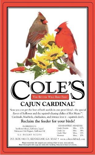 Cole's CB20 Cajun Cardinal Blend Bird Seed, 20-Pound