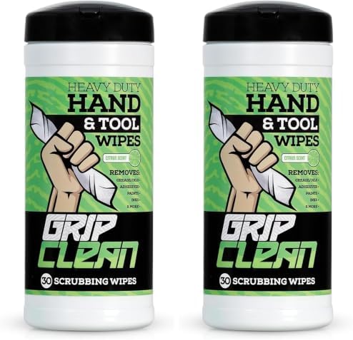 Heavy Duty Hand Cleaning Wipes, Tool Wipes, Waterless Mechanic Hand Cleaner