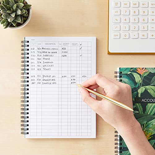 Paper Junkie Ledger Book - 8.5 x 6.25 In, Multicolor, Pack of 2