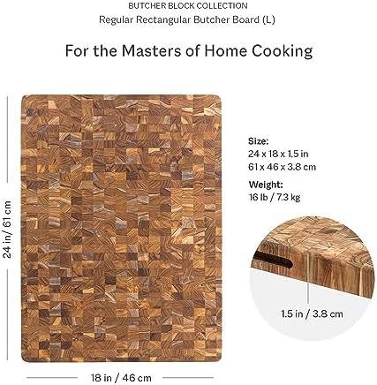 Teakhaus Butcher Block Carving Board - Large Extra Thick Cutting Board with Juice Groove - Holiday Gift Ideas for Men and Women - Gift-Ready End Grain Wood, Knife Friendly - FSC Certified