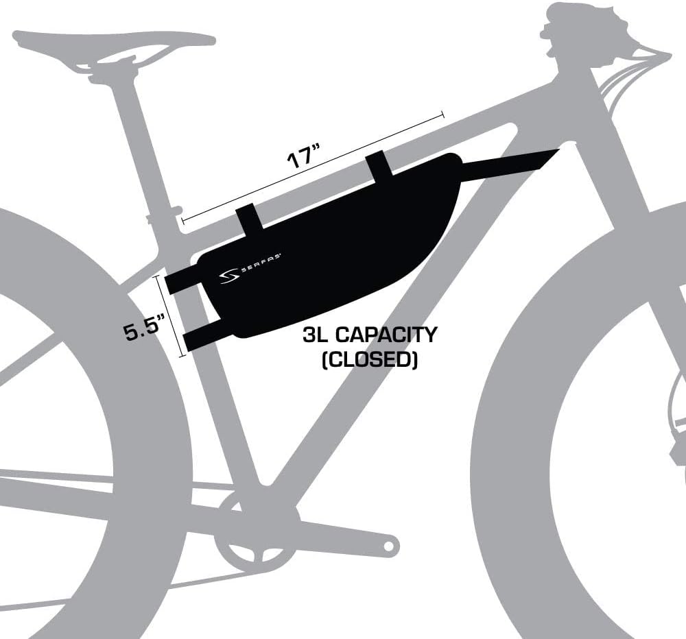 Serfas Ark Expandable Half-Frame Bicycle Bag (Black)