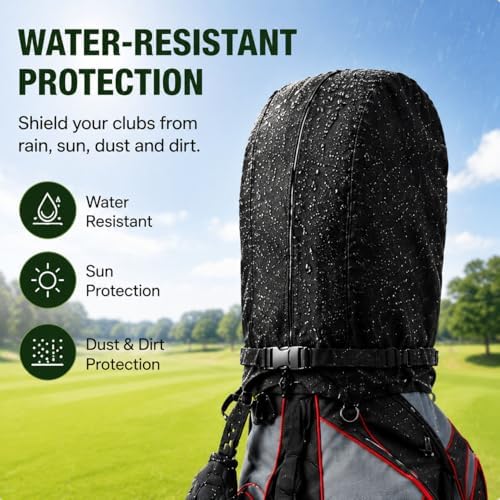Golf Bag Cover for Datrek Go Lite Hybrid 2018–2026, Cart & Stand Bag Cover with Water-Resistant Zipper, Adjustable Buckle Strap