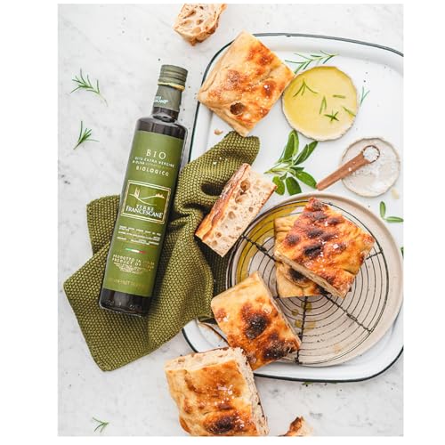 Terre Francescane Organic Extra Virgin Olive Oil from Umbria, Italy | Medium Robust Olive Oil 16.9 fl oz (500ml)