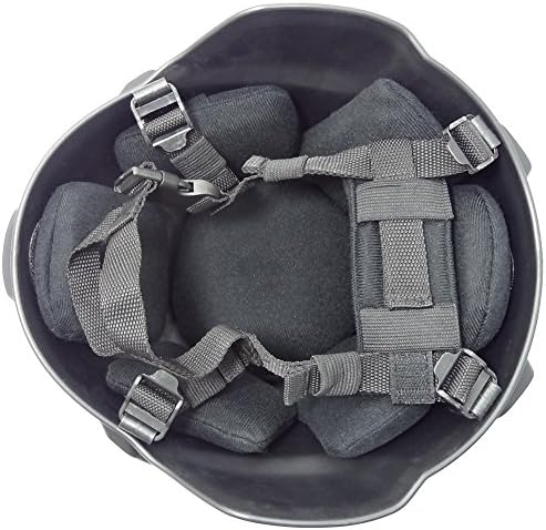 Tactical Airsoft Paintball MICH 2000 Helmet with Side Rail & NVG Mount