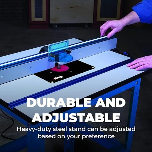 Kreg PRS1045 Precision Router Table System - Self-Squaring Fence System - Sits on Precision Router Table Top - Carpentry Tools & Accessories