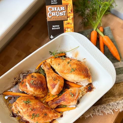 Char Crust Dry-Rub Seasoning, Rotisserie Roast, for Chicken, Prime Rib, Roasts and Potatoes, 4-Ounce (Pack of 1)