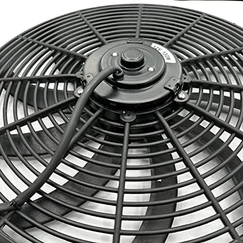 Upgrade 3-Bolt Hole Pattern 12-Volt Electric Radiator Cooling Fan Motor High Performance Upgrade for 12" to 17" Inch Sizes (130-Watt)