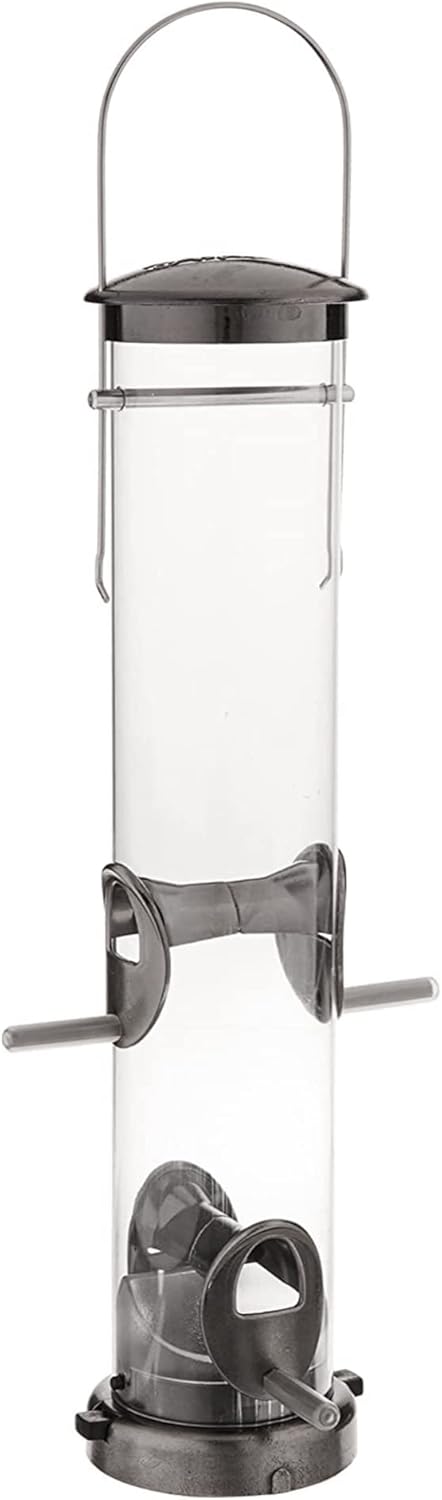 Aspects 392 Quick-Clean Seed Tube Feeder, Medium - Brushed Nickel