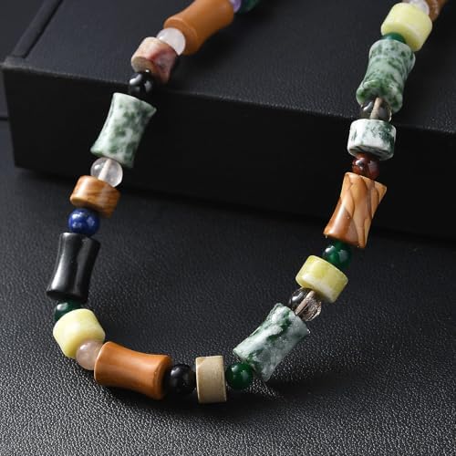 Multi Jasper Multi Gemstone Necklace in Steel 190.11 ctw 18 Inches