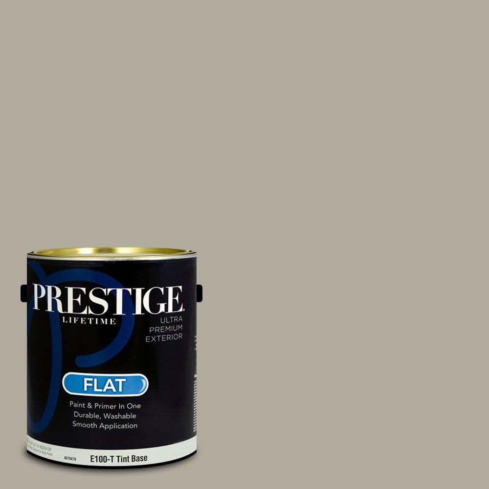 PRESTIGE Paints Exterior Paint and Primer In One, 1-Gallon, Satin, Comparable Match of Sherwin Williams* Ripe Olive*