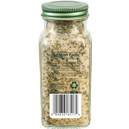 Simply Organic Garlic Salt Certified 4.7-Ounce Container