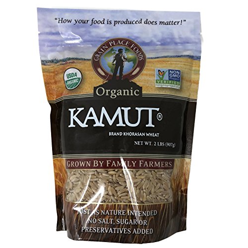 Organic Kamut® Khorasan Wheat Berries – 2 lb Bag – Whole Grain Ancient Wheat | Non-GMO, No Salt, Sugar